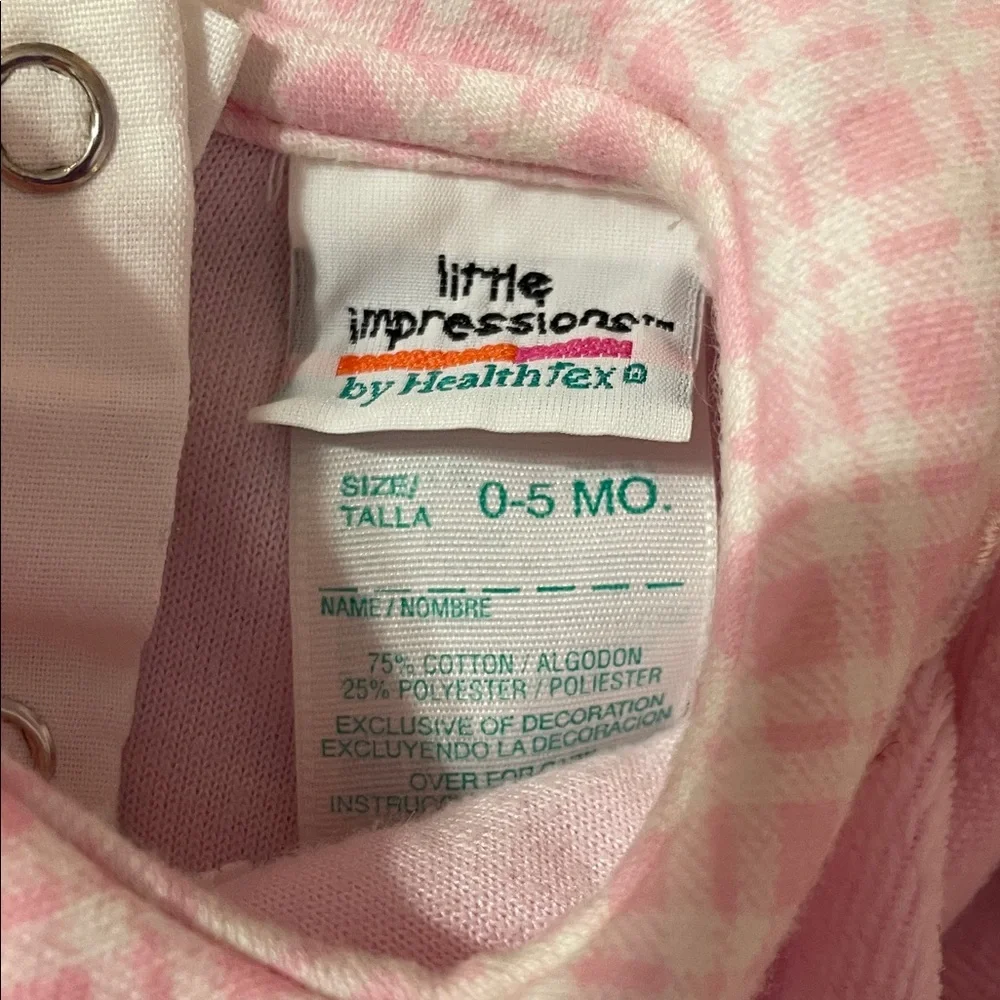 Healthtex Vintage Little Impressions Baby Jumpsuit Size 0-5 Months